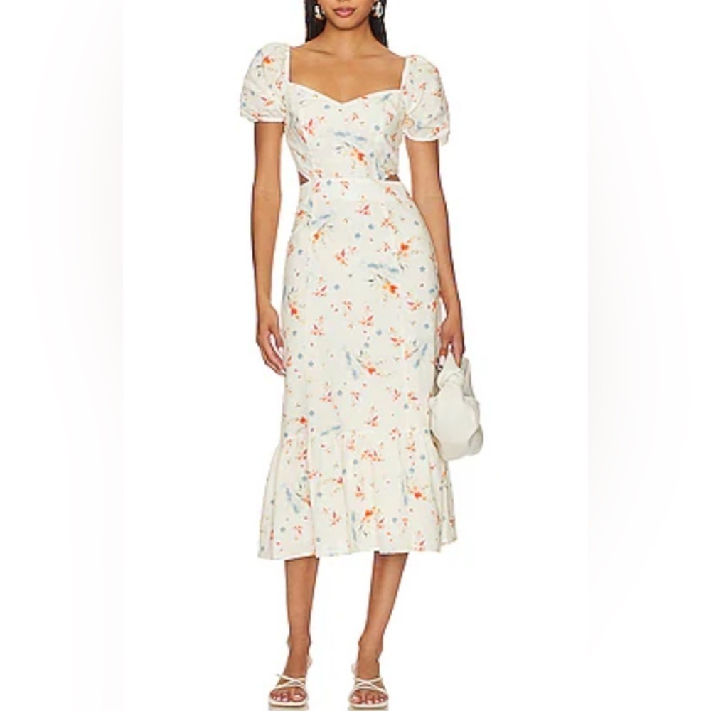 PAIGE Linh Dress in Cream Multi 8